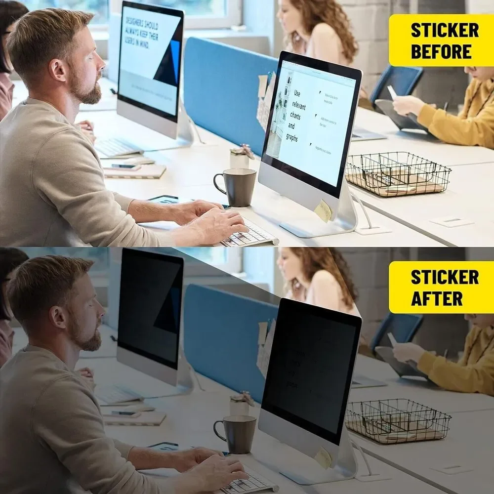 21.5 Inch Privacy Screen for Monitor for Widescreen‎ Monitor - Anti Glare - Blue